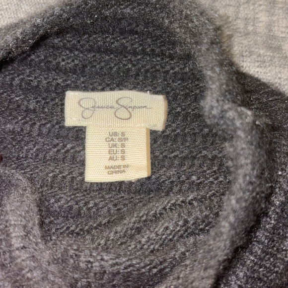 NWB Jessica Simpson ribbed black sweater dress small - Picture 6 of 7